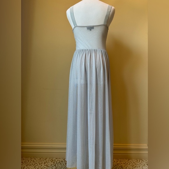Majorelle sheer silver dress. Size S - Picture 7 of 7